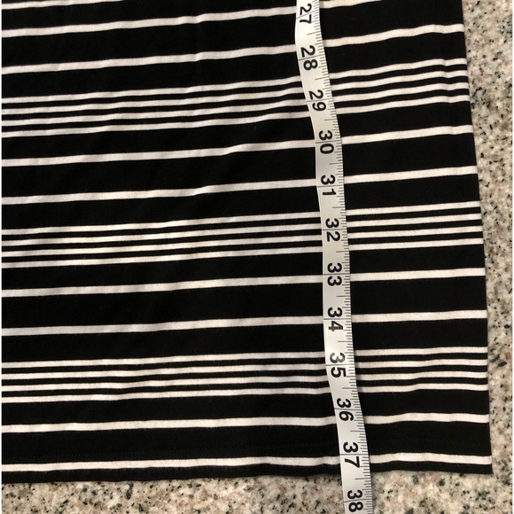 Loft Petites Maxi Skirt Black And White Striped  Size SP - Picture 15 of 15